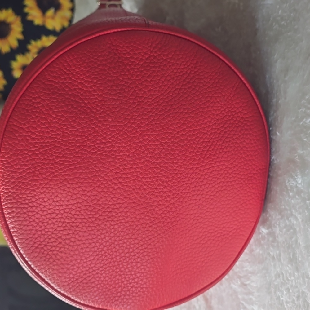 Coach EUC Large Duffle Bucket SAC  Pebbled LEATHER Ex LARGE - Picture 8 of 17
